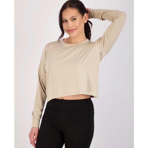 5-Pack Women's Dry-Fit Crop Top Long Sleeve by Real Essentials - Picture 3 of 5
